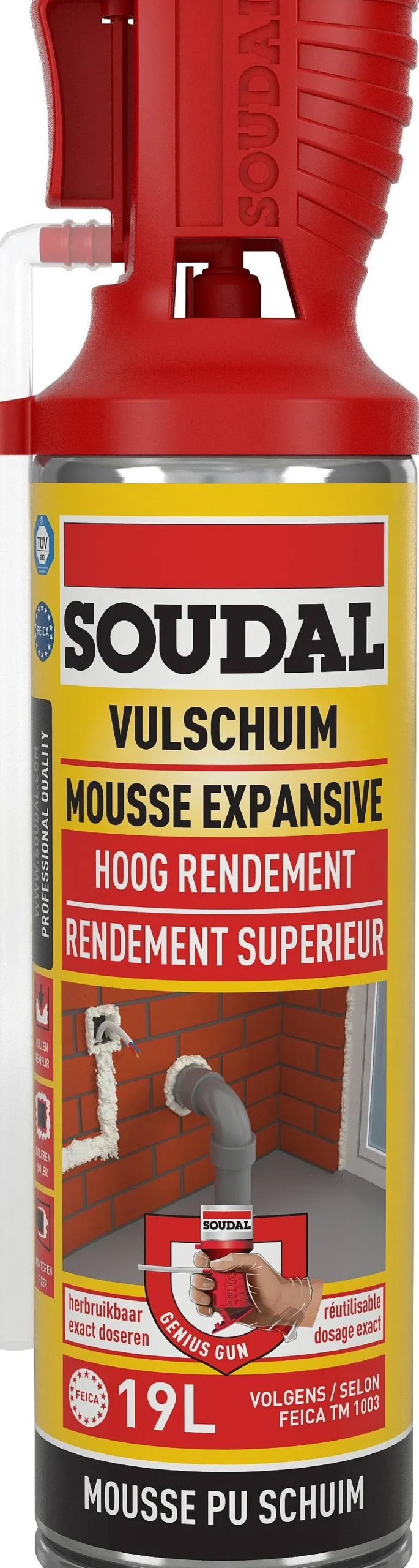 Soudal Vulschuim Manueel 0,5L|Brico Online