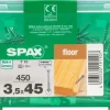 Brico Schroeven-Spax Parketschoef 'T-Star' Wirox 3.5X45Mm 450 Stuks
