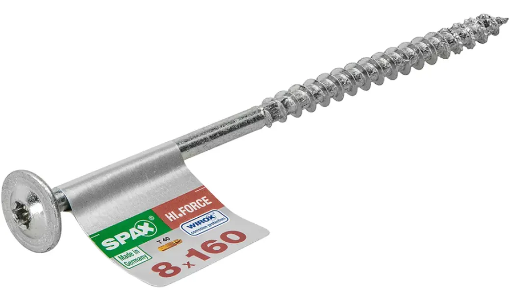 Brico Schroeven-Spax Schroef 'Hi.Force' Staal 160 X 8 Mm - 1 Stuk
