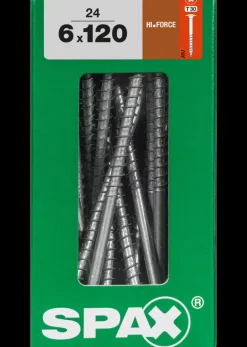 Brico Schroeven-Spax Schroef 'Hi.Force' Wirox 6X120Mm 24 Stuks