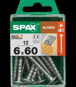 Brico Schroeven-Spax Schroef 'Hi.Force' Wirox 6X60Mm 12 Stuks