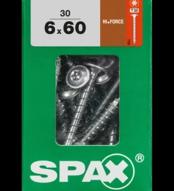 Brico Schroeven-Spax Schroef 'Hi.Force' Wirox 6X60Mm 30 Stuks