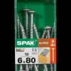 Brico Schroeven-Spax Schroef 'Hi.Force' Wirox 6X80Mm 10 Stuks