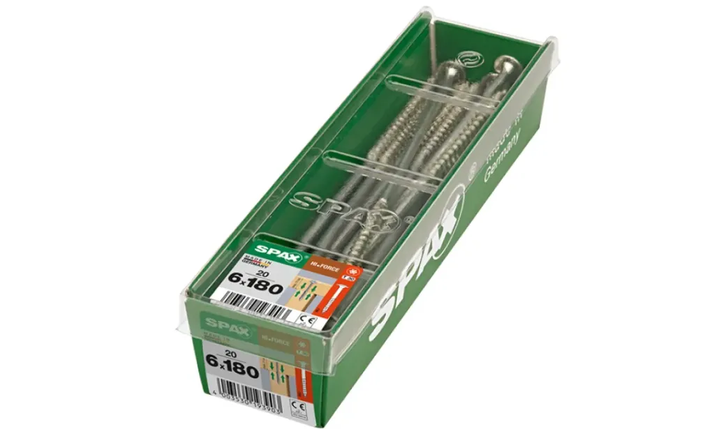 Brico Schroeven-Spax Schroef 'Hi.Force' Wirox 6X180Mm 20 Stuks