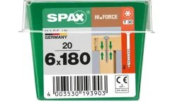 Brico Schroeven-Spax Schroef 'Hi.Force' Wirox 6X180Mm 20 Stuks