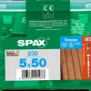 Brico Tuinbeslag & Terrasschroeven-Spax Terrasschroef A2 Inox 50X5Mm 230 St