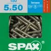 Brico Tuinbeslag & Terrasschroeven-Spax Terrasschroef A2 Rvs 50X5Mm 150St