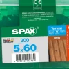 Brico Tuinbeslag & Terrasschroeven-Spax Terrasschroef A2 Rvs Bruin 60X5Mm 200St