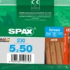 Brico Tuinbeslag & Terrasschroeven-Spax Terrasschroef A2 Rvs Bruin 50X5Mm 230St