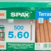 Brico Tuinbeslag & Terrasschroeven-Spax Terrasschroef A2 Rvs 60X5Mm 500St