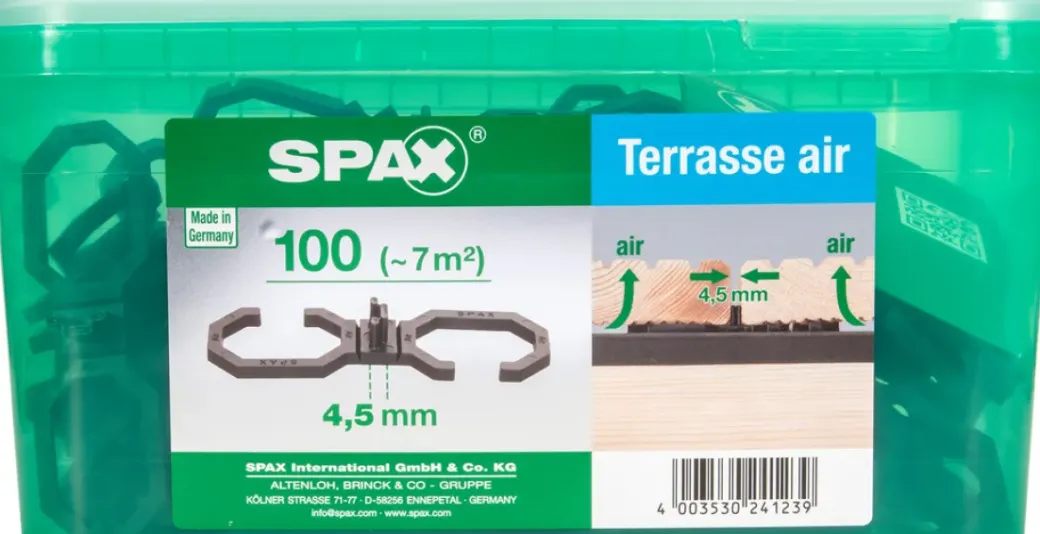 Brico Tuinbeslag & Terrasschroeven-Spax Terrasverhoger Air Hkb L 4,5Mm 100St