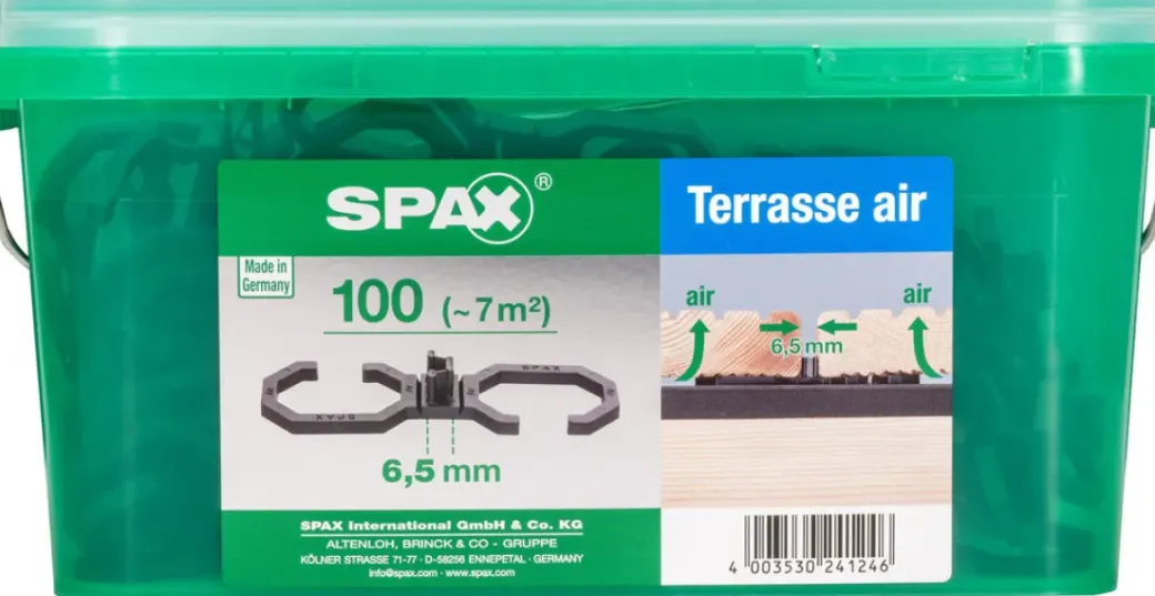 Brico Tuinbeslag & Terrasschroeven-Spax Terrasverhoger Air Hkb L 6,5Mm 100St
