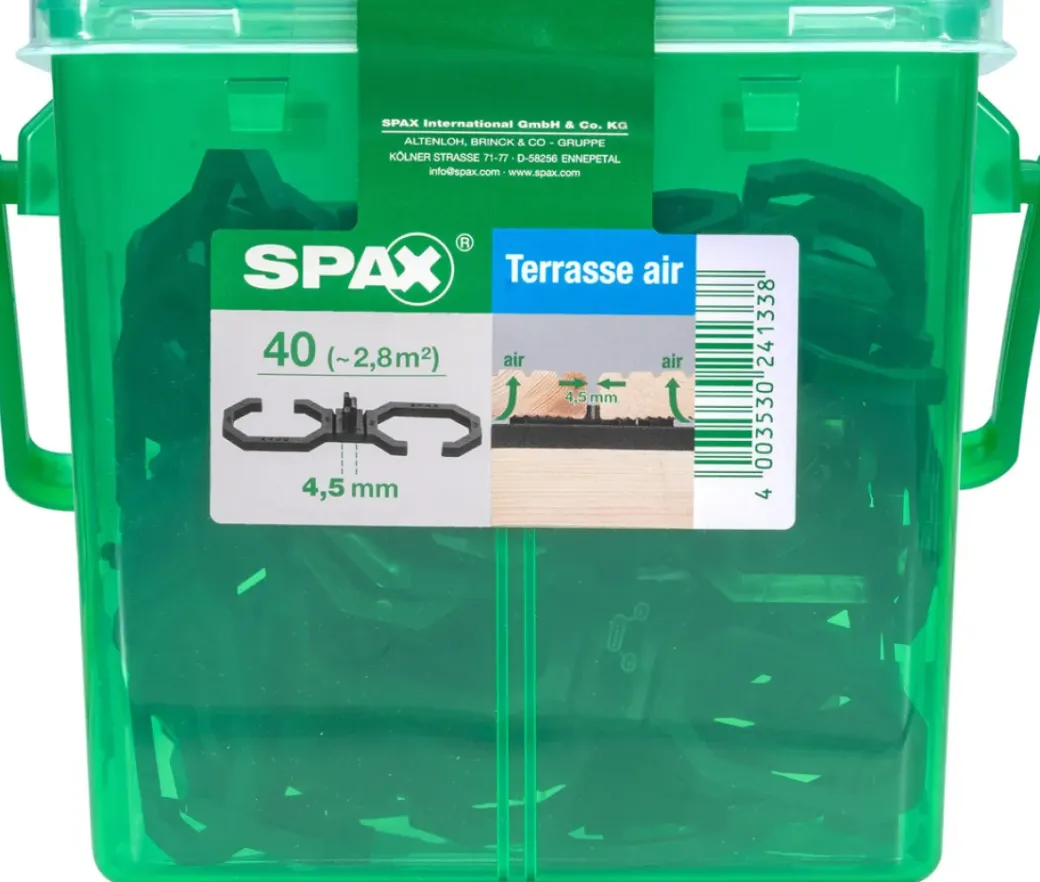 Brico Tuinbeslag & Terrasschroeven-Spax Terrasverhoger Air Hkb M 4,5Mm 40St
