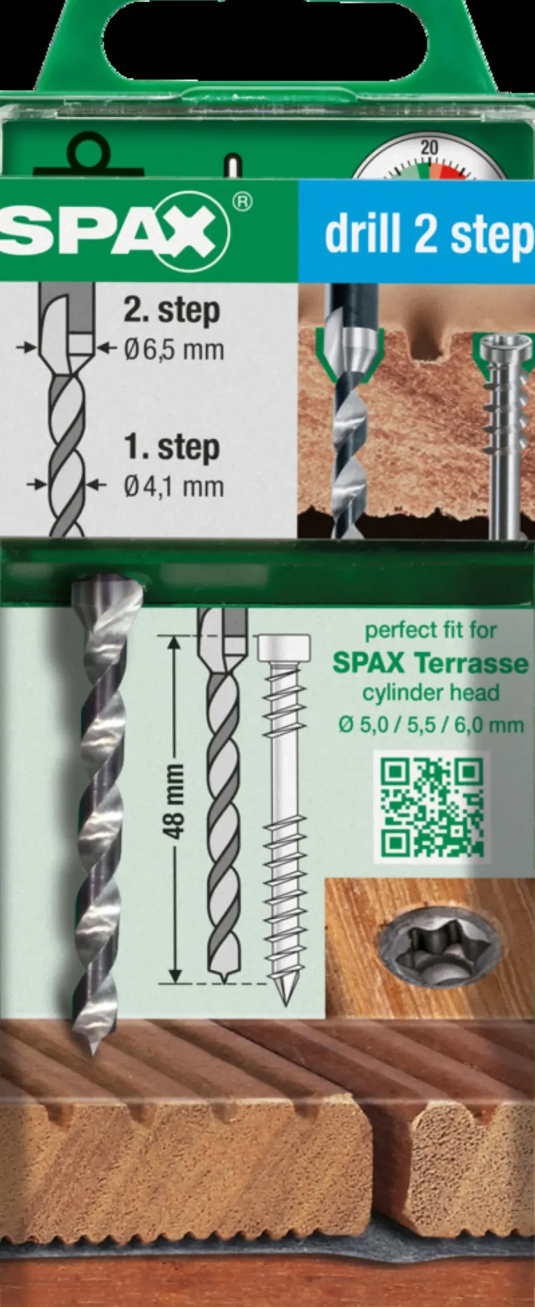 Brico Tuinbeslag & Terrasschroeven-Spax Trappenboor Drill 2 Step