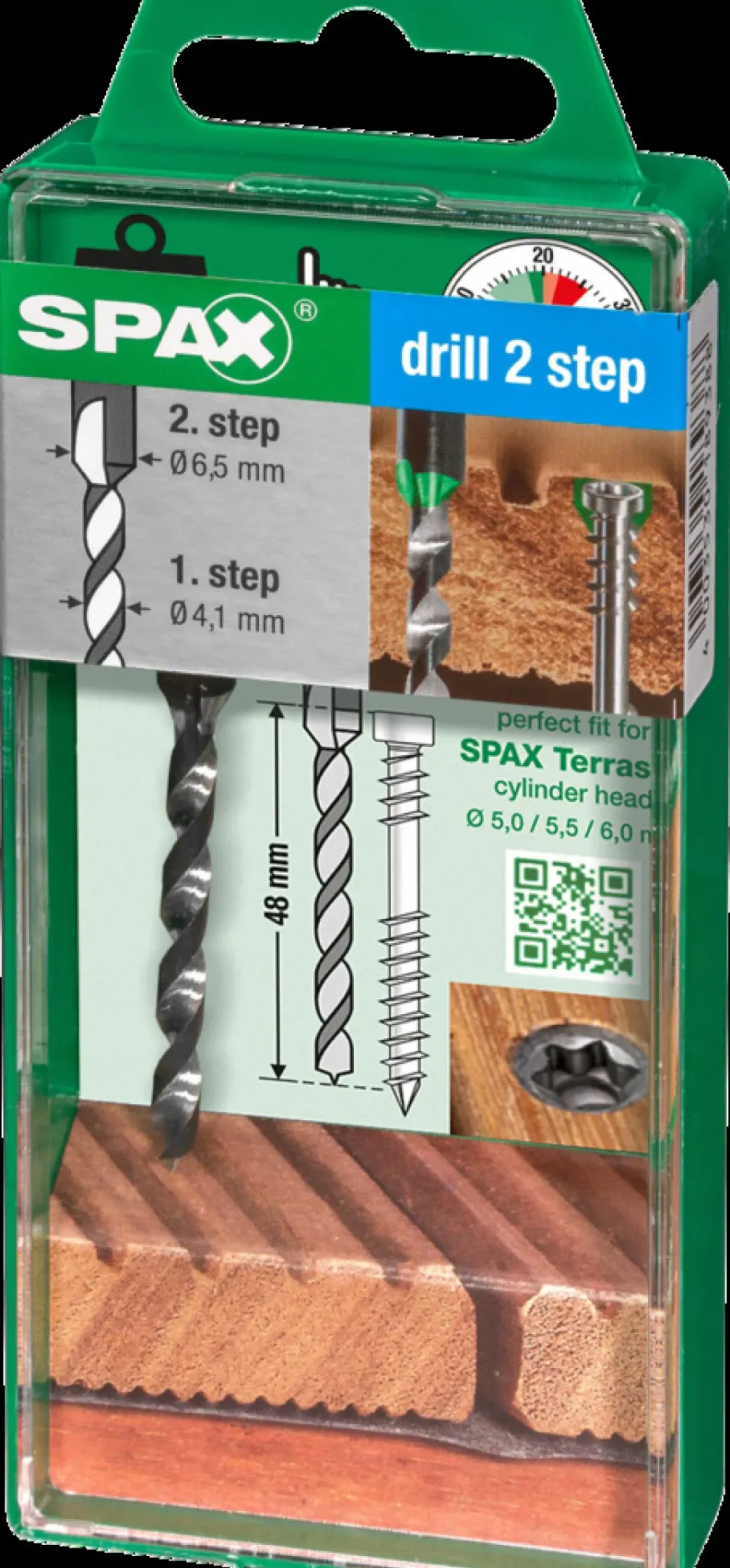 Brico Tuinbeslag & Terrasschroeven-Spax Trappenboor Drill 2 Step