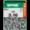 Brico Schroeven-Spax Universeel Schroef 'T-Star' Wirox 3X16Mm 100 Stuks