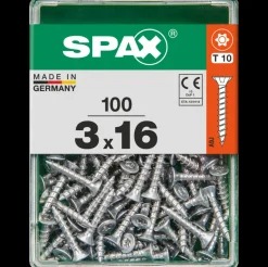 Brico Schroeven-Spax Universeel Schroef 'T-Star' Wirox 3X16Mm 100 Stuks