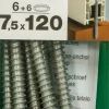 Brico Schroeven-Spax-Ra Kozijnschroef 'T-Star' Wirox 7.5X120Mm 6 Stuks