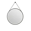 Spiegel Barber Rond Met Verlichting Touch Sensor En Spiegelverwarming Zwart O75Cm|Brico