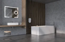 Spiegel Brett Rechthoek Met Ledverlichting Touch Sensor En Spiegelverwarming 70X90Cm|Brico Outlet