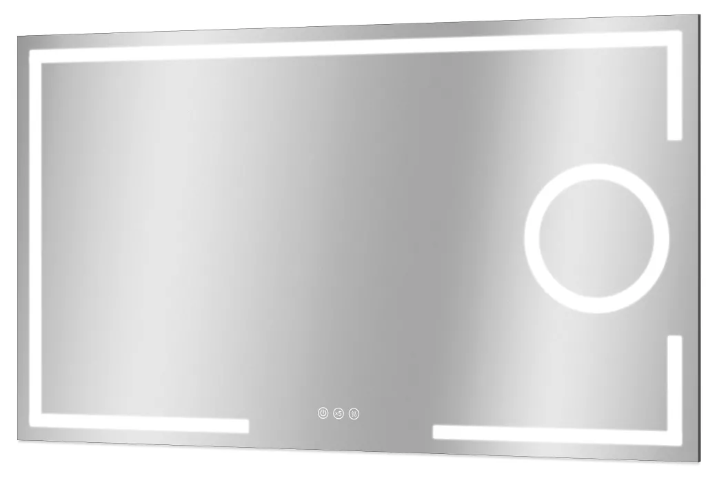 Spiegel Brett Rechthoek Met Ledverlichting Touch Sensor En Spiegelverwarming 70X120Cm|Brico Sale
