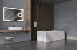 Spiegel Brett Rechthoek Met Ledverlichting Touch Sensor En Spiegelverwarming 70X120Cm|Brico Sale