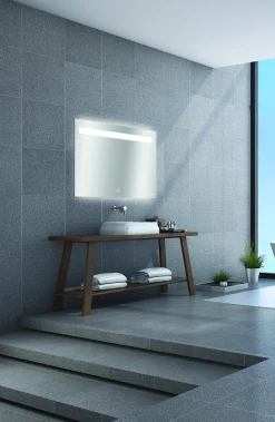 Spiegel Portland Rechthoek Met Ledverlichting En Touch Sensor 70X100Cm|Brico Online