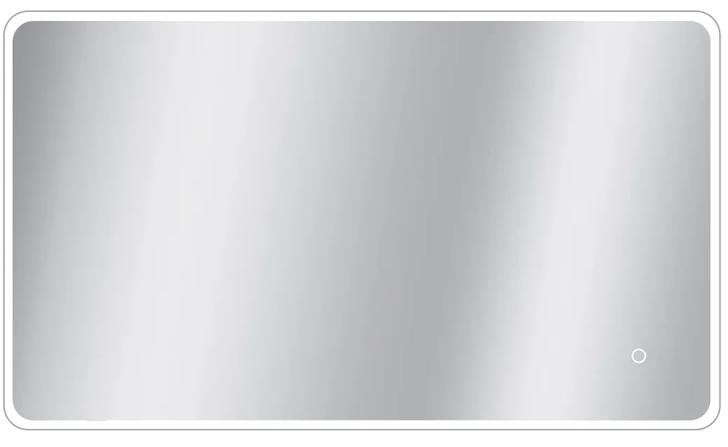 Spiegel Renzo Rechthoek Met Ledverlichting Touch Sensor En Spiegelverwarming 70X120Cm|Brico
