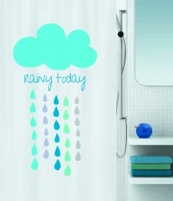 Spirella Douchegordijn Cloud Blauw 180Cm|Brico