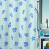 Spirella Douchegordijn Concha Blauw 180Cm|Brico Discount