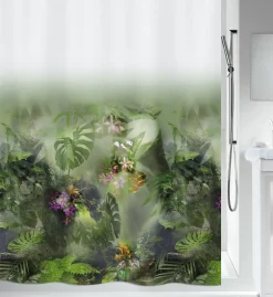Spirella Douchegordijn Jungle Groen 180Cm|Brico Outlet