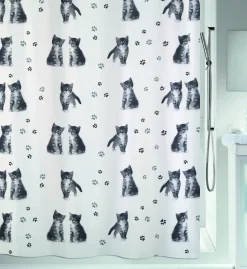 Spirella Douchegordijn Kitty Paw 180Cm|Brico Hot