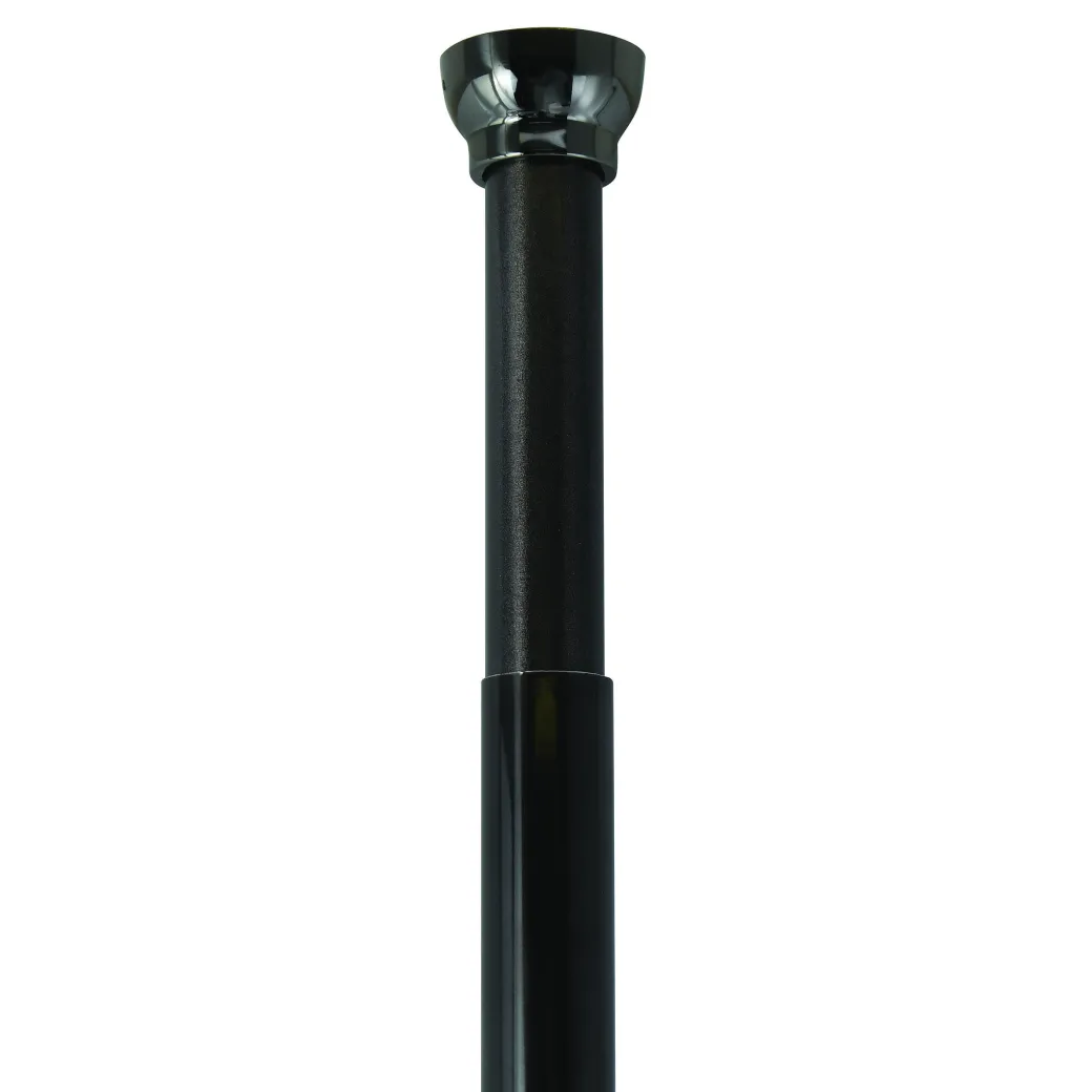 Spirella Douchestang Kreta 75-125Cm Zwart|Brico