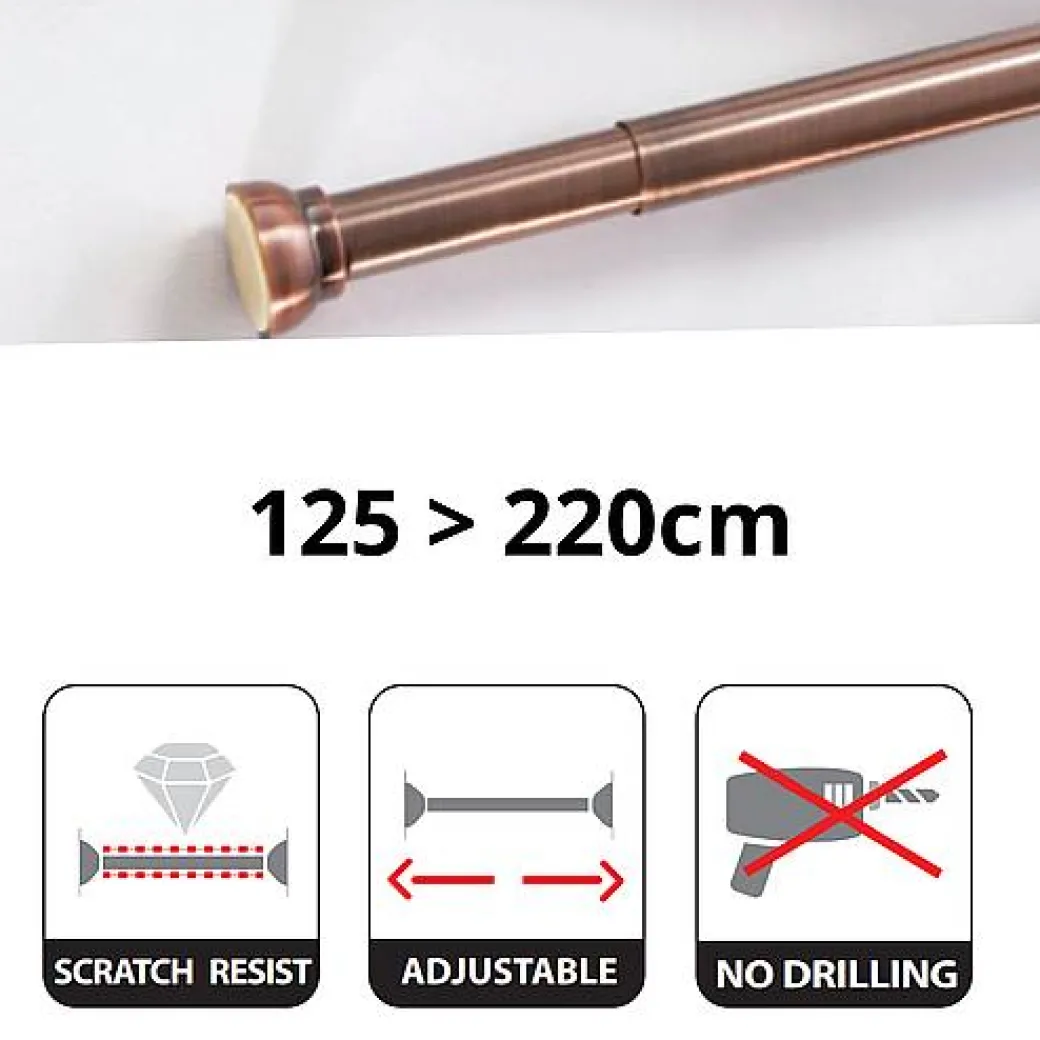 Spirella Douchestang Kreta 125-220Cm Koper|Brico