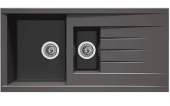 Spoelbak Cube 1,5 Bak 100X50X21Cm Composiet Betongrijs|Brico