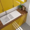 Spoelbak Einna 1,5 Bak 100X50X20Cm Composiet Wit|Brico Clearance