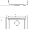Spoelbak Evo 1Xl Bak 50X44X19Cm Composiet Wit|Brico