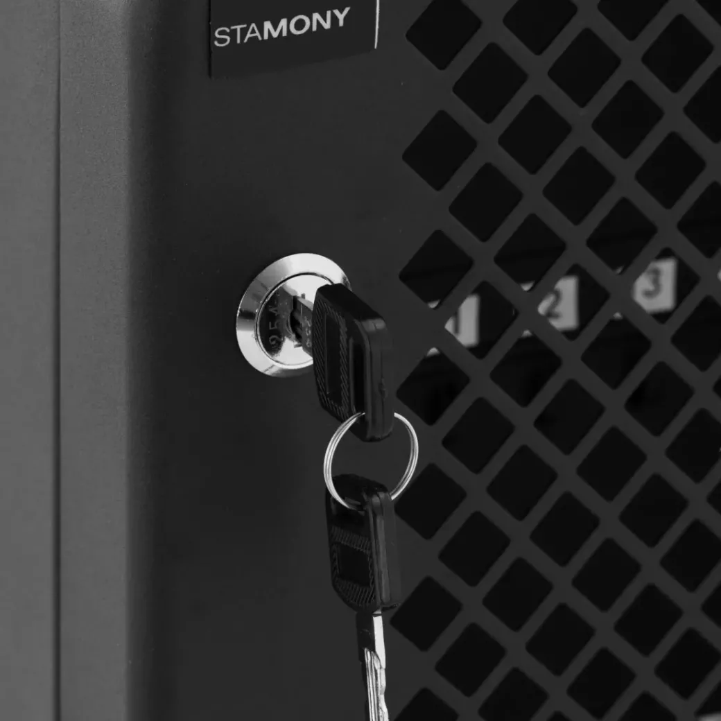 Brico Kluizen-Stamony Sleutelkastje - Voor 24 Sleutels - Incl. Hanger - Dubbel Slot St-Ks-402