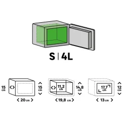 Brico Kluizen-Standers Elektronische Kluis Mini Formaat 15X20X15Cm