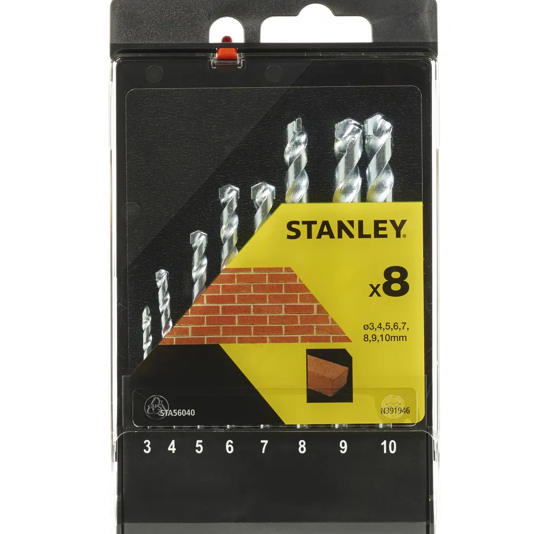 Stanley Betonboor Set Sta56040-Qz – 8 Stuks|Brico Online