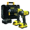 Stanley Fatmax Accuboormachine Met Klopfunctie + Accu Slagschroevendraaier Sfmck465D2T 18V (2 Accu'S)|Brico Online