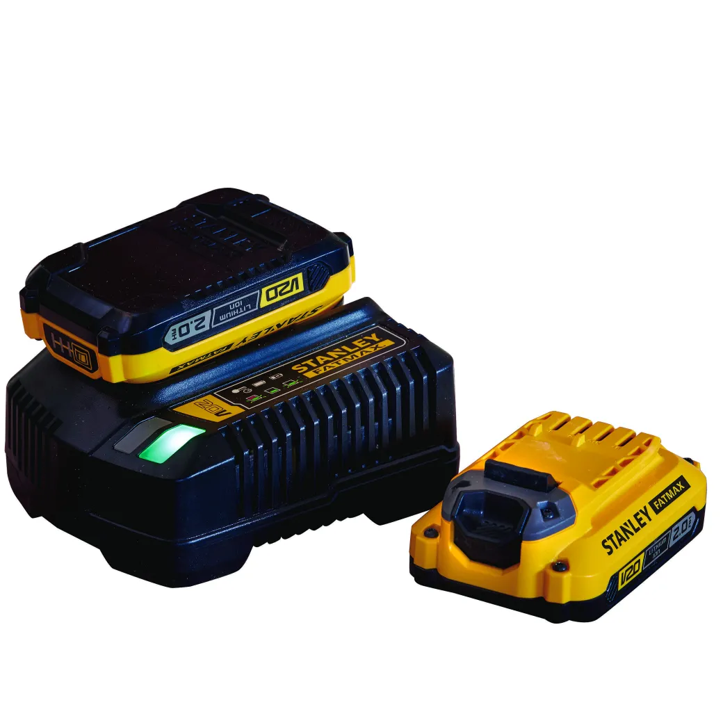 Stanley Fatmax Batterij + Batterijlader Sfmcb12D2-Qw 18V 2Ah|Brico Clearance