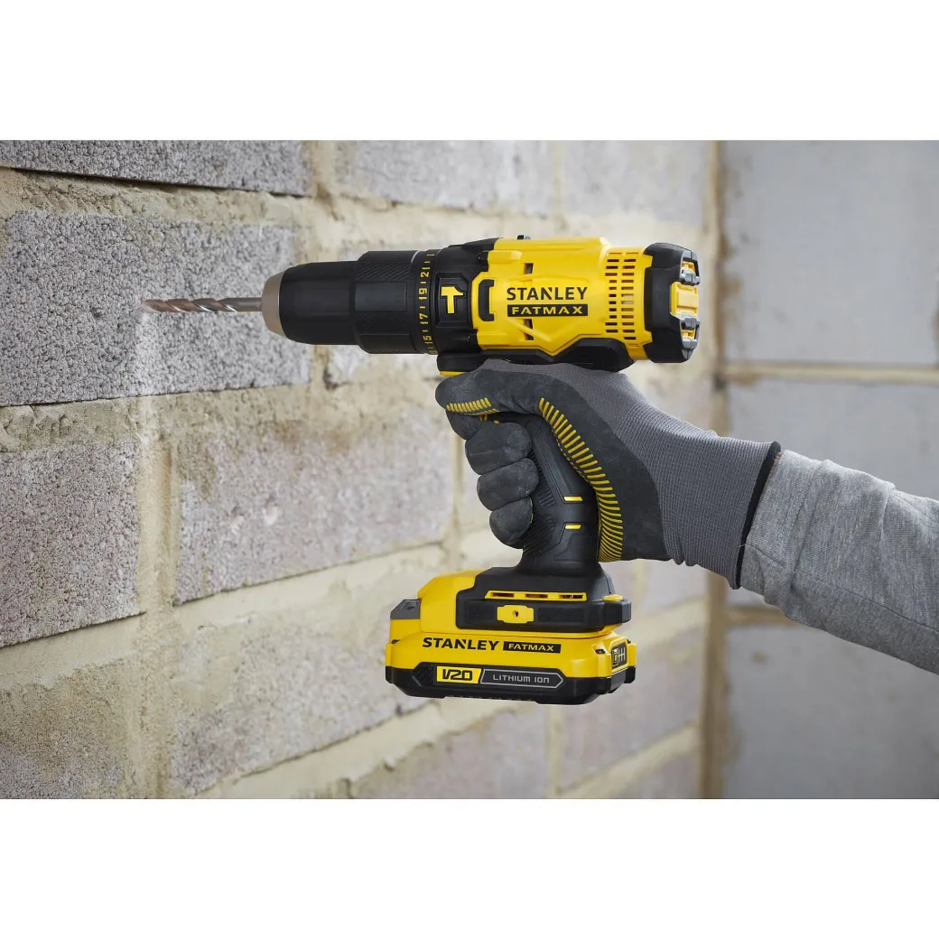 Stanley Fatmax Combiset Accuboormachine Met Klopfunctie En Slagschroevendraaier 18V (2 Accu'S)|Brico Online