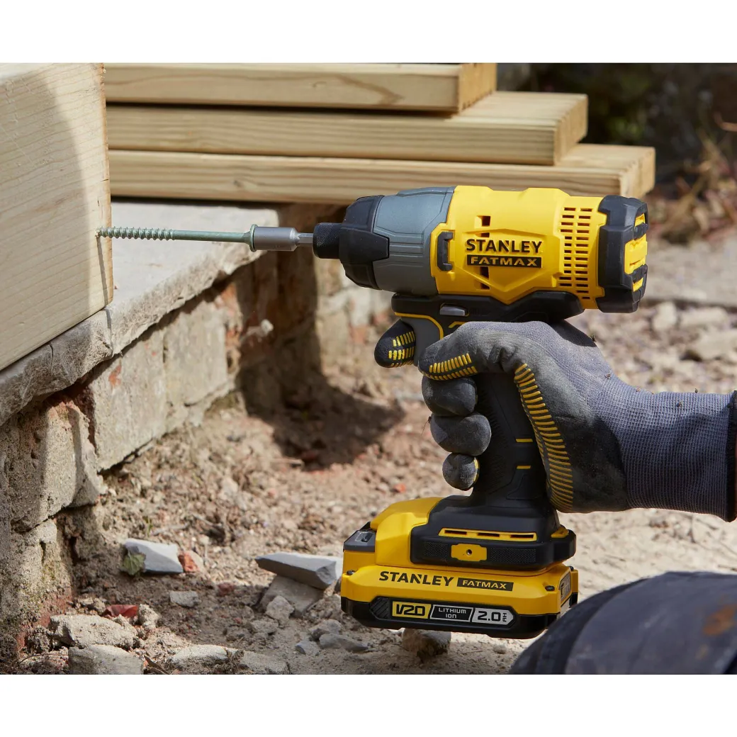 Stanley Fatmax Combiset Accuboormachine Met Klopfunctie En Slagschroevendraaier 18V (2 Accu'S)|Brico Online