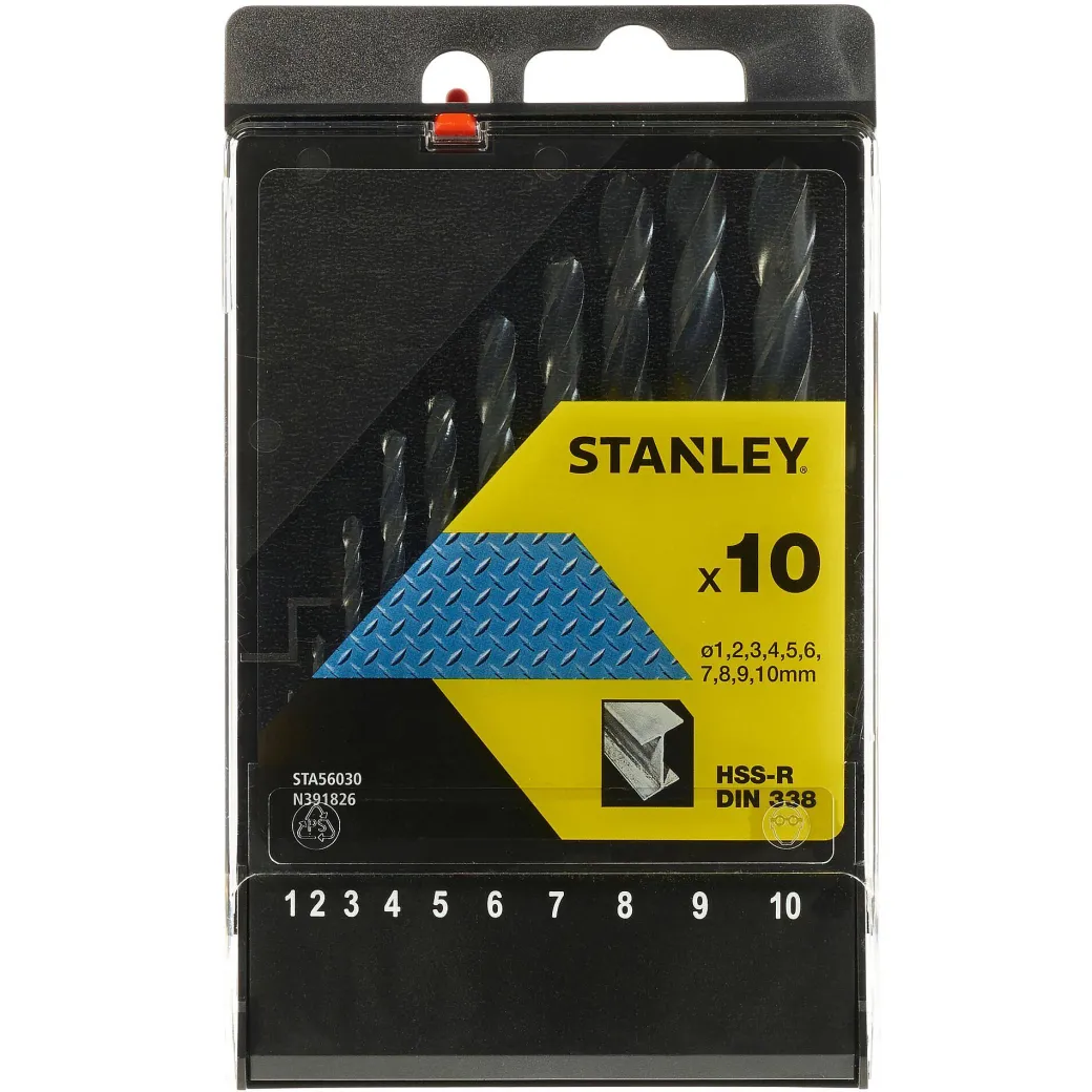 Stanley Metaalboor Set Sta56030-Qz – 10 Stuks|Brico