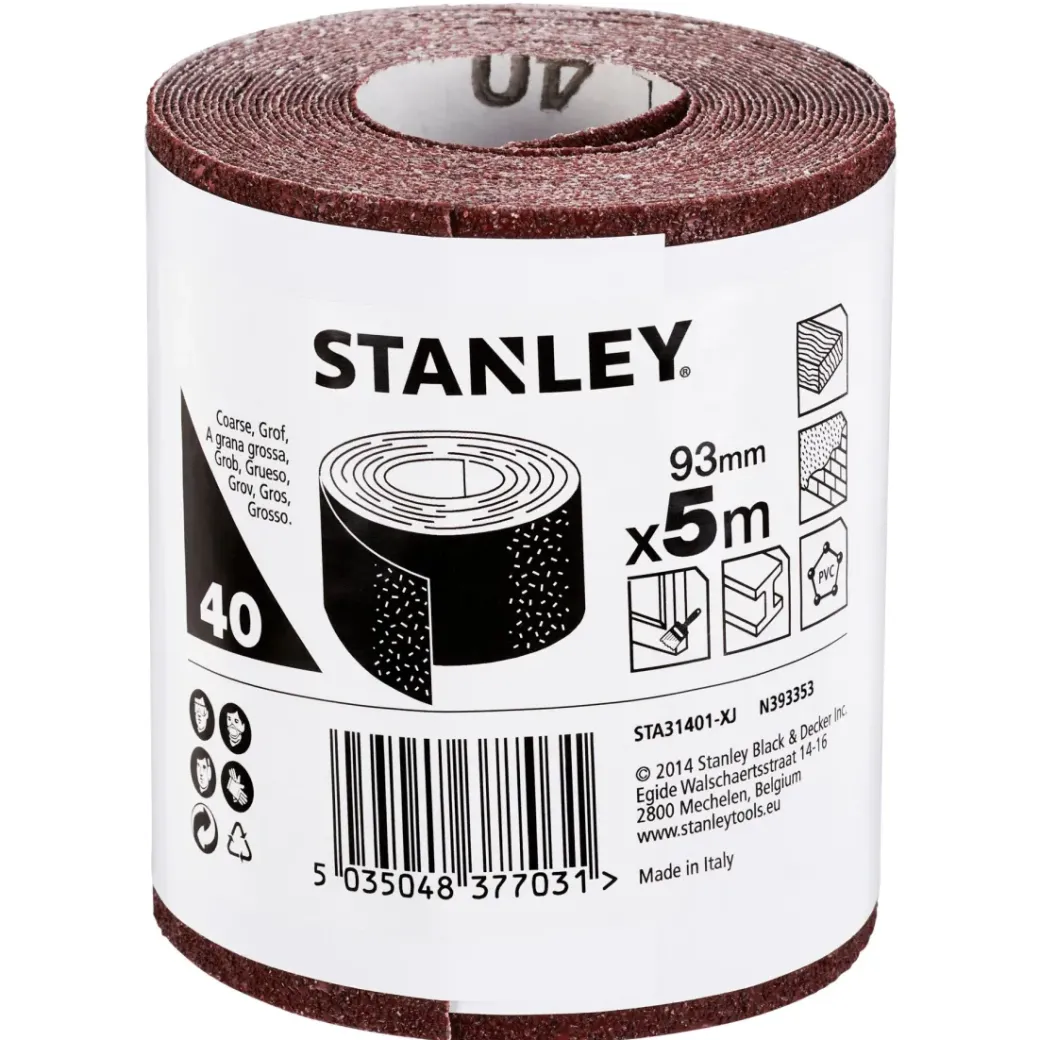 Brico Schuurpapier-Stanley Schuurpapier Rol 93Mmx5M K40