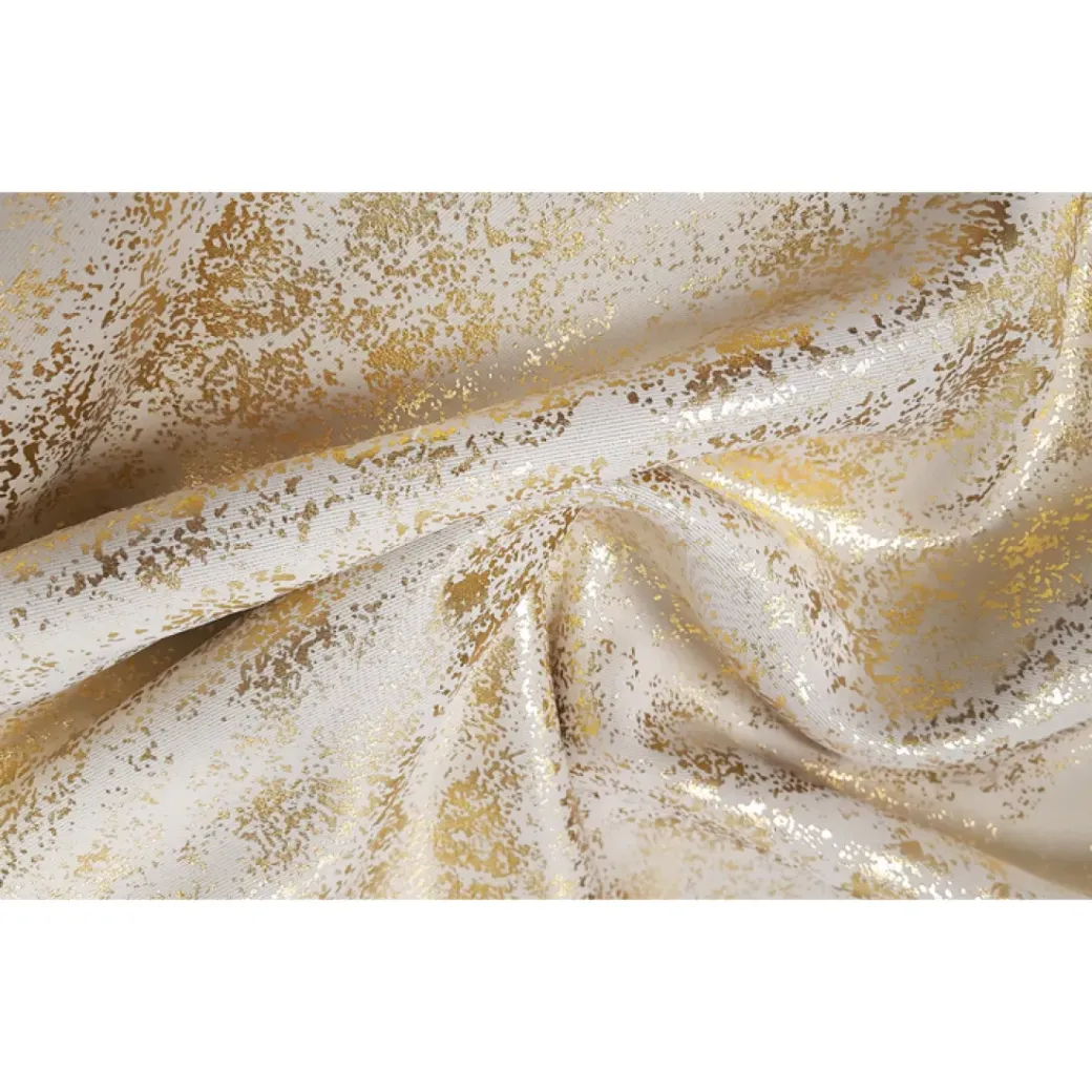 Brico Gordijnen-Stardust Verduisterend Gordijn Goud 140X260Cm