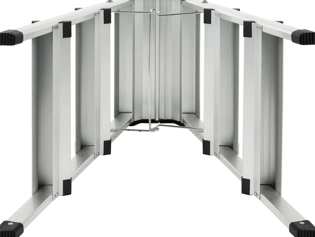 Steppy Huishoudtrap Aluminium Dubbel 3 Treden Platform 31X20 Cm|Brico New