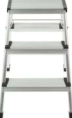 Steppy Huishoudtrap Aluminium Dubbel 3 Treden Platform 31X20 Cm|Brico New