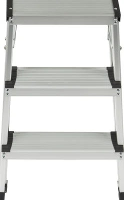Steppy Huishoudtrap Aluminium Dubbel 3 Treden Platform 31X20 Cm|Brico New